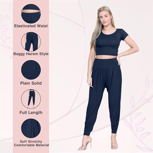 Leggings holgados Hareem para relajarse en casa con puños cómodos 5