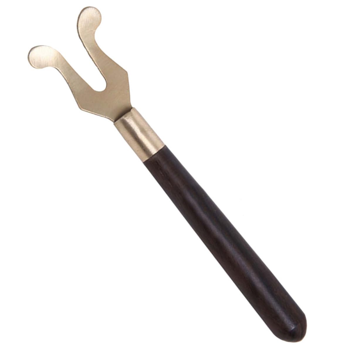Milisten Clip Ligero y Práctico para Tapa de Tetera de Hierro Mango de Madera de Ébano para Servir Aperitivos y Ceremonia del Té en Familia o Amigos