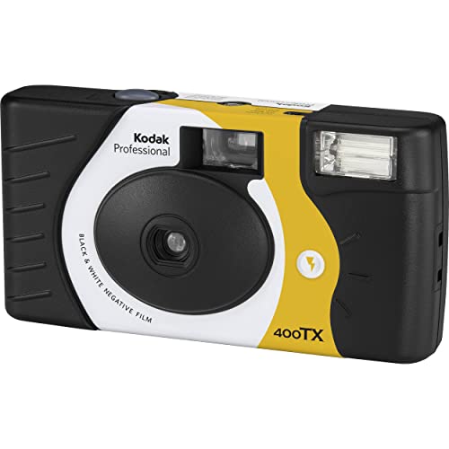 Bundle Of Kodak Tri-X 400 Single-Use Flash Camera (27 Exposures) With Microfiber Cloth #TOP3