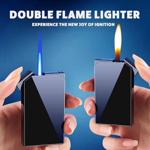 Encendedor Recargable de Butano Doble Llama miniatura 2