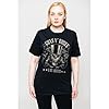 Guns & Roses Men's Guns N' Roses Top Hat, Skull & Pistols Las Vegas T-Shirt, Black (Black Black), Medium #4