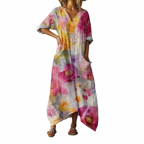 Robe d ete pour femme ample et robe longue chic pour la plage