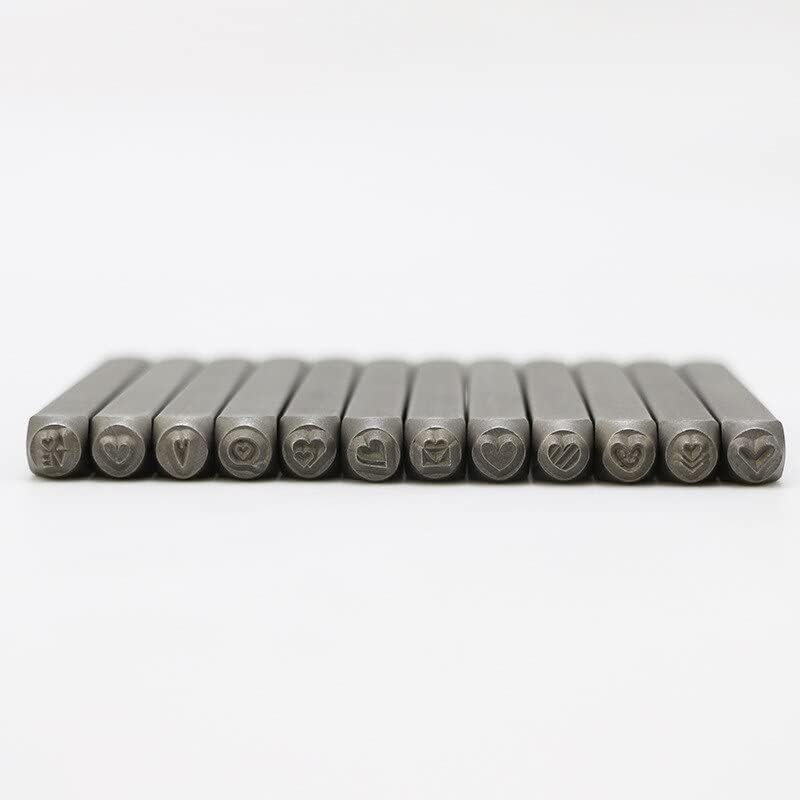 Supply 12Pc Love Punch Leather Steel Stamp Print Punch Diy Leather Carved Punching Tools - (Color: Love)