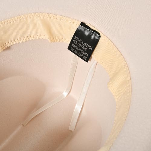 Image of Willheoy Kids Cowboy Hat for Girls Boys Western Cowgirl Hat with Buckle Belt Unisex Wide Brim Fedora Hat Dress Up Costume