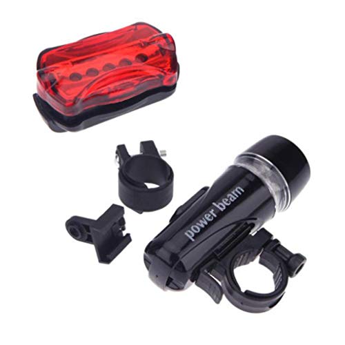 Bicicleta Dianteira e traseira Luz de bicicleta LED Farol Lanterna Taillight Set Noite Ciclismo Kit