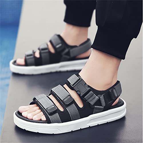Casual Shoes Men Sandals Gladiator Sandals Toe Platform Outdoor Beach Sandal Footwear Black(40)3