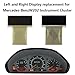 Klyvatekni Left + Right LCD Display Screen Replacement for Mercedes-Benz E-Class(W210) C-Class (W202) CLK-Class (W208) SLK-Class (R170) Speedometer Instrument Cluster Pixel Missing Repair