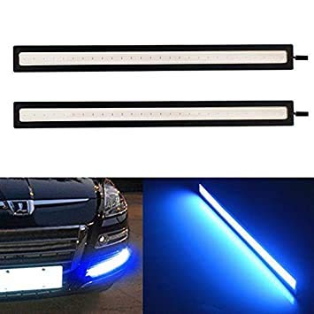 Autofasters Blue Waterproof COB Car Led Fog Light 12V DRL Daytime Running Lamp