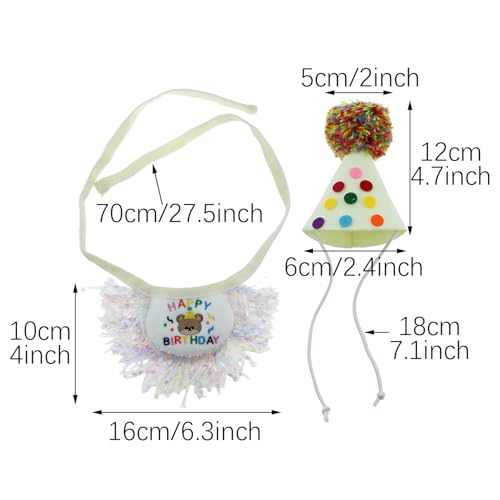 Set bufanda y gorro para mascotas pequeñas miniatura 2