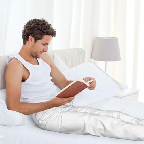 Alaska Map Flag And Text Pajama Pants Adult Comfy Sleep Pants Lightweight Pjs Bottoms Wide Leg Sleepwear For Mens3