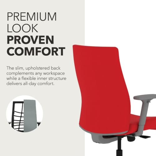 Image of HON Ignition 2.0 Ergonomic Office Chair, Lumbar Support, Desk Chair, Ruby