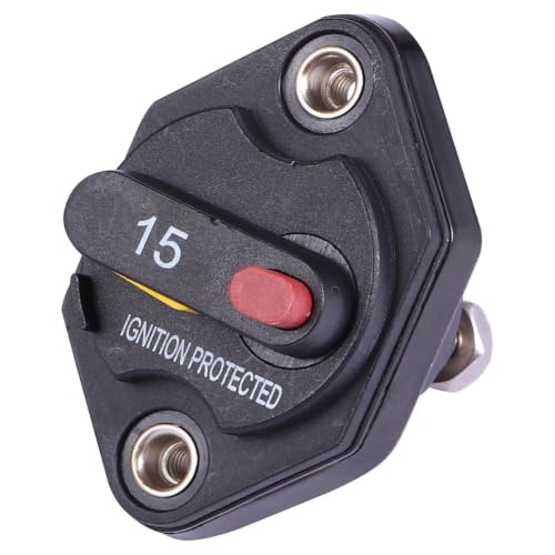Protector de sobrecorriente 15a rearmable para evitar cortes en baterías