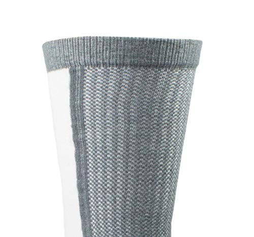 ARIAT 2351 Men's Breathable Temperature Regulating Venttek Mid Calf Performance Socks, 2-Pair Pack, Grey, L3