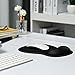 EooCoo Ergonomic Mouse Pad with Gel Wrist Rest Support Middle Concave Design, Relieve Wrist Pain Mousepad, Non-Slip Base for Laptop, Computer, Office Desk Accessories, Carpal Tunnel Syndrome