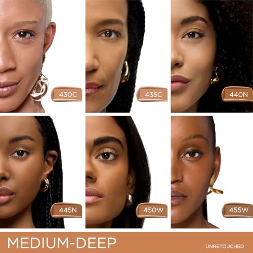 Image of Lancome Teint Idole Ultra Wear Natural Matte Foundation- Longwear, Medium-Full Coverage, Natural Finish, Waterproof & Hydrating - 440N (Medium-Deep Skin with Neutral /Deep Peachy Undertones), 1 Fl Oz