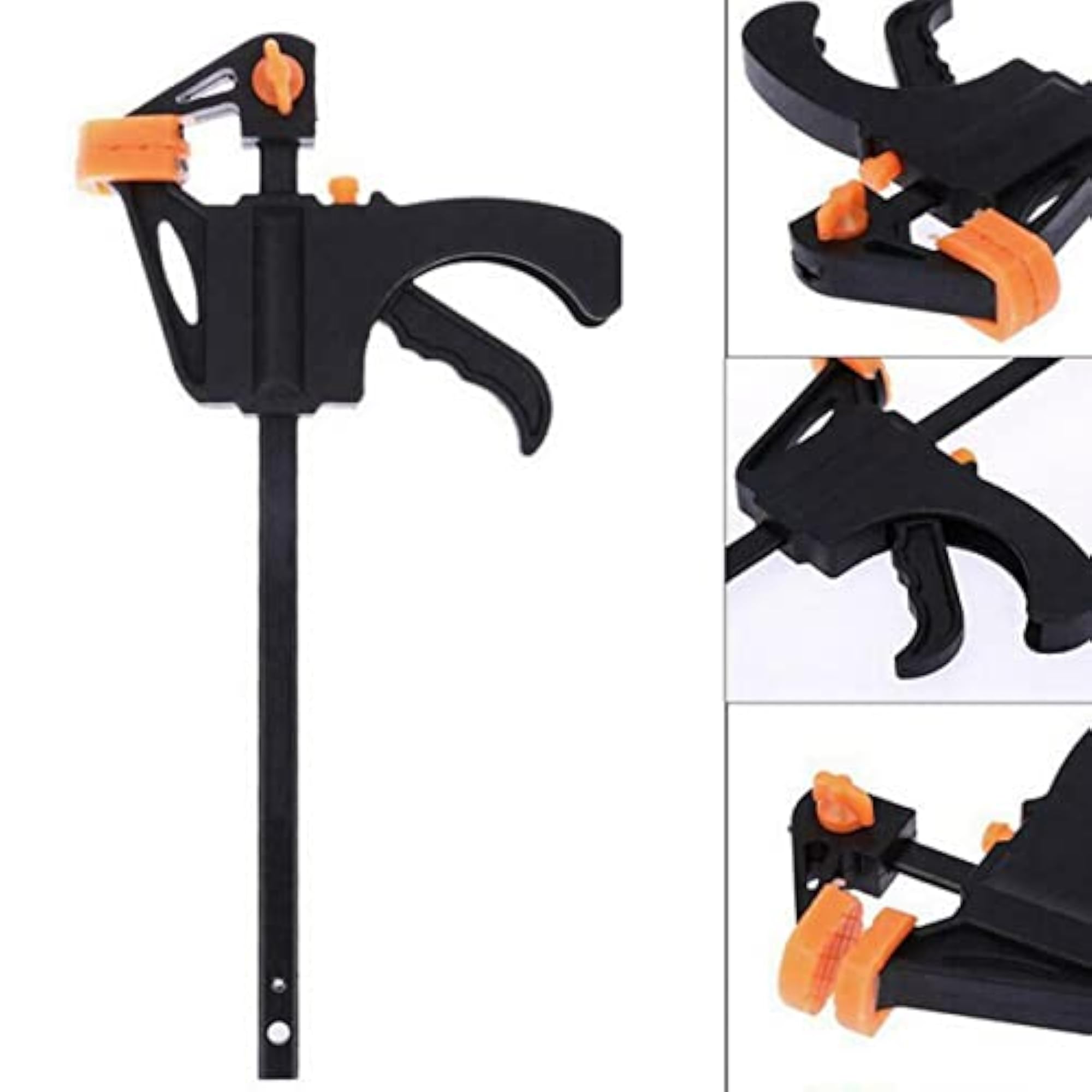 Clamp Set 4 Pcs Steel F Style for Woodworking, Durable Grip