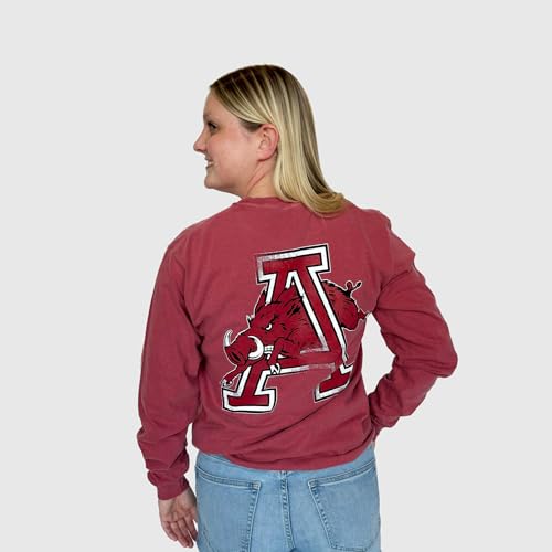 Arkansas Razorback Charger Long-Sleeve T-Shirt | Officially Licensed NCAA | Soft Cotton, Classic Fit4