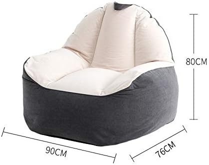 Miniatura 2 de DLOETT - Puf de sofá perezoso para el hogar, silla reclinable para dormitorio, apartamento pequeño, tatami, silla de respaldo individual, balcón