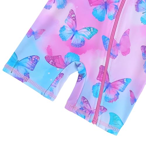 Image of XFGIRLS Baby /Toddler Girls Swimsuit Long Sleeve One-Piece Bathing Suit Rash Guard