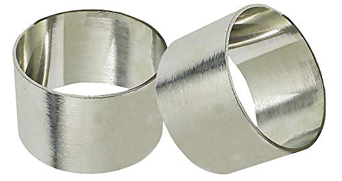 Skavij Handmade Napkin Rings Set Of 12 For Everyday, Dining Table Decoration (Silver) #TOP4