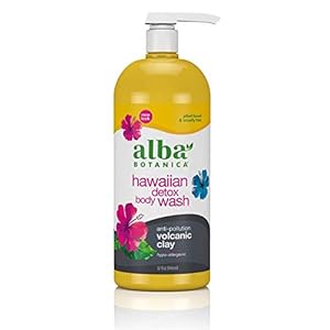 Alba Botanica Hawaiian Detox Body Wash, Anti-Pollution Volcanic Clay, 32 Oz