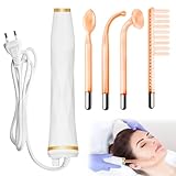 PORFOYO HOCHFREQUENZSTAB GESICHT MIT 4 NEON STAB, HOCHFREQUENZ GERÄT GESICHTSMASSAGEGERÄT FÜR AKNEBEHANDLUNG, BEAUTY GESICHTSMASCHINE, HIGH FREQUENCY WAND, GESICHTSMASSAGEGERÄTE ZUR HAUTSTRAFFUNG