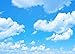 FUERMOR Background 7x5ft Blue Sky White Clouds Photography Backdrop Photo Studio Props Room Mural RQ021
