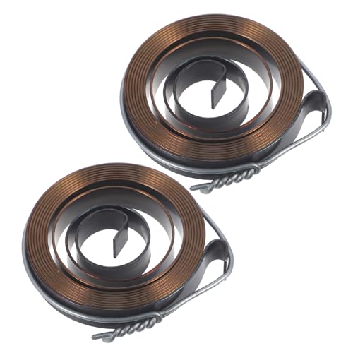 Uonlytech 2pcs Drill Press Spring Drill Press Parts Replacement Return Spring Parts DIY Return Spring Return Coil Spring Assembly Quill Spindle Spring Quill Spring Feed Assembly Tool Steel