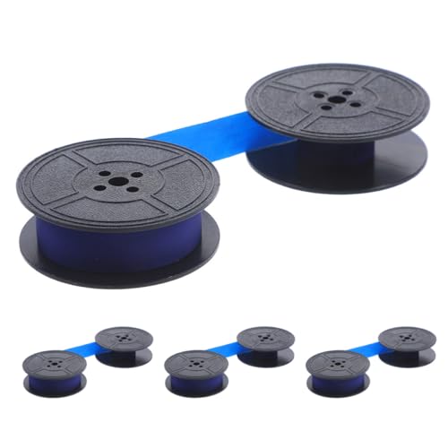 Cinta de máquina de escribir con tinta duradera azul VALICLUD pack de 4 unidades