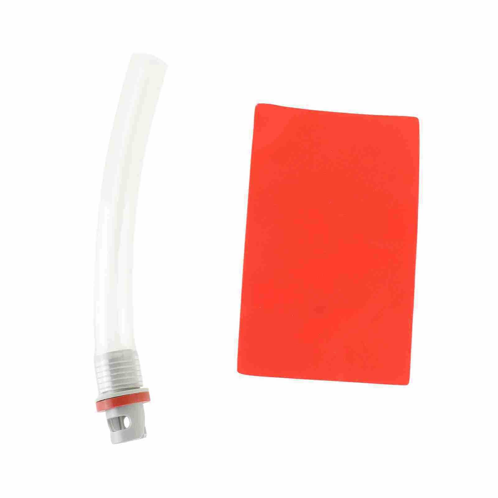 Cryfokt de Apnea Resistente con Alta Visibilidad para Marcar Señales de Seguridad, 75 X 22 Cm, Amarilla y Roja, Adecuada para Buceo y Esnórquel