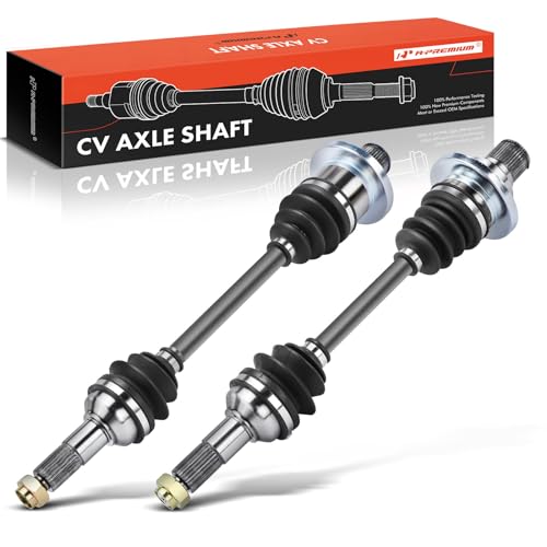 A-Premium Pair (2) Rear CV Axle Shaft Assembly Compatible with Yamaha Grizzly 660 YFM660F 4x4 2003-2004, YFM660FA 4x4 2005-2006, YFM660FG, Driver and Passenger Side, Replace# 5KM-2530U-10-00