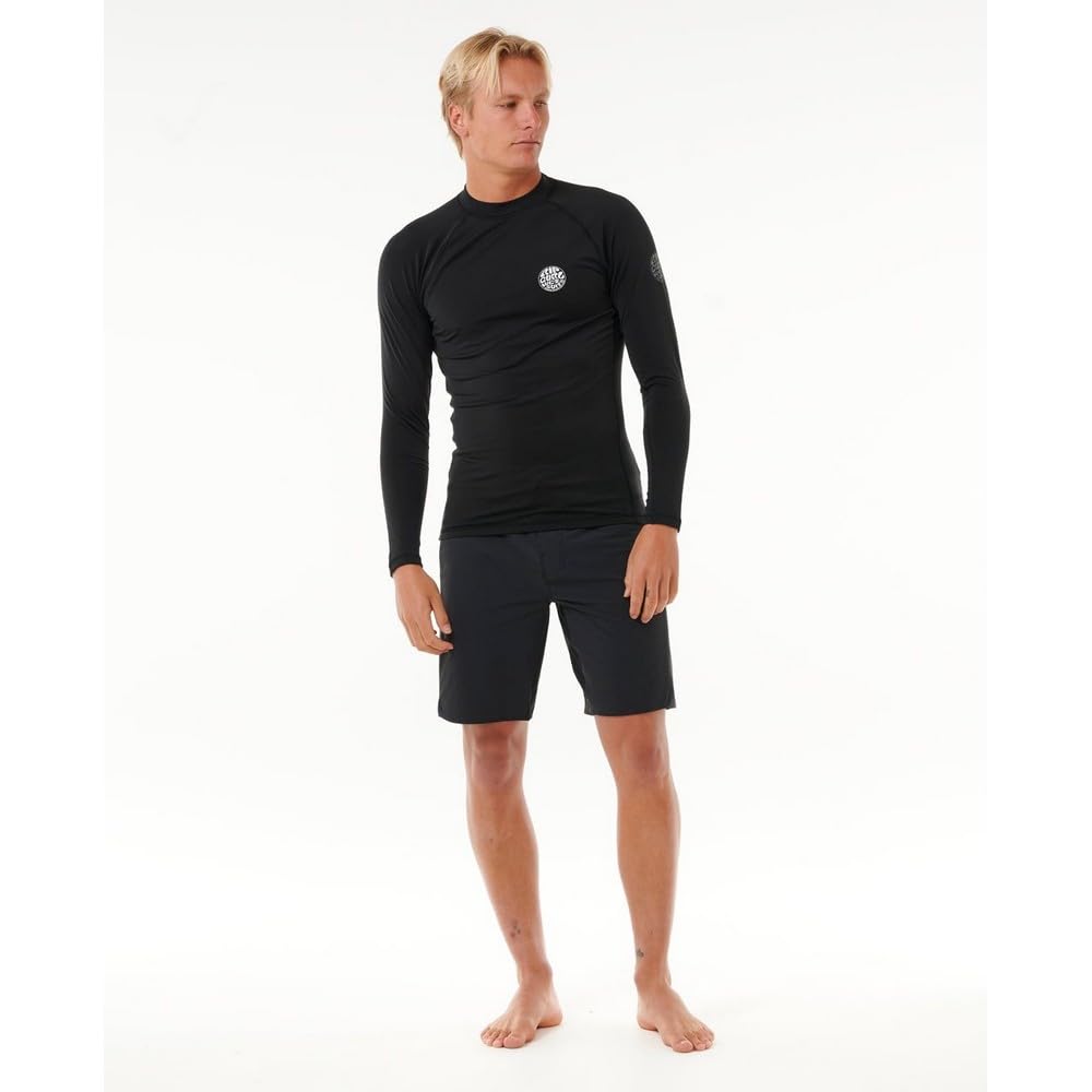 RIP CURL Rash Guard A Maniche Lunghe Icons UPF Brushed M