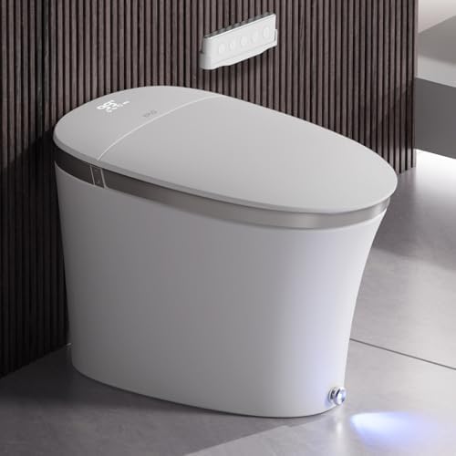 EPLO Smart Toilet with Powerful Flush, Auto Open/Close,Foam Shiel...