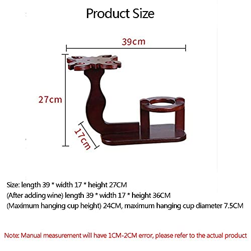 Soporte para botellas de vino de madera sintética miniatura 3