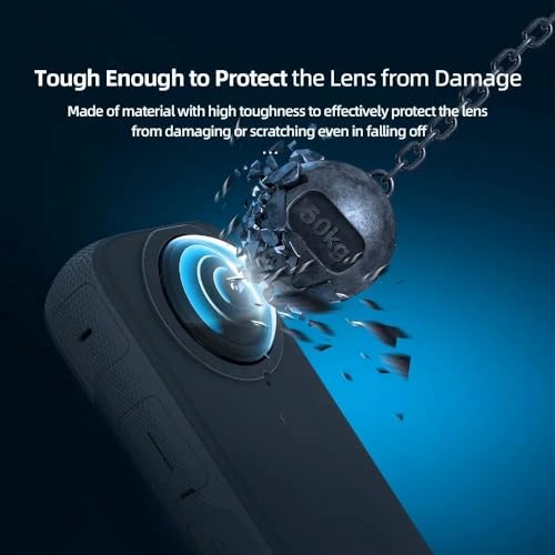 Image of Insta 360 X2 Pro Lens Guard Shockproof Protective Frame Cover | Action Camera Accessories Anti-Drop Cage Housing Sports Camera Compatible Insta 360 X2