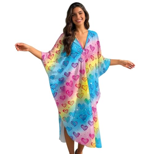 Salida de baño veraniega estilo maxivestido para tardes de piscina