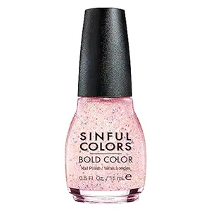 SinfulColors Bari Revlon 6407-99 .5 Oz Pink Glitter Professional Nail Polish