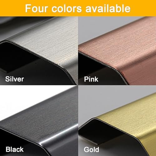 Stainless Steel Cable Cover - 39in Self-Adhesive Floor Protector for Office & Home, Decorative Gold Cable Hider, 38x14mm (1.49x0.55in) - Durable & Stylish Solution