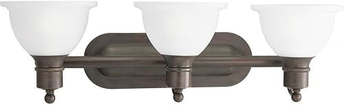 Miniatura 6 de Progress Lighting P3163-15 Soporte de baño de 3 luces, cromo pulido