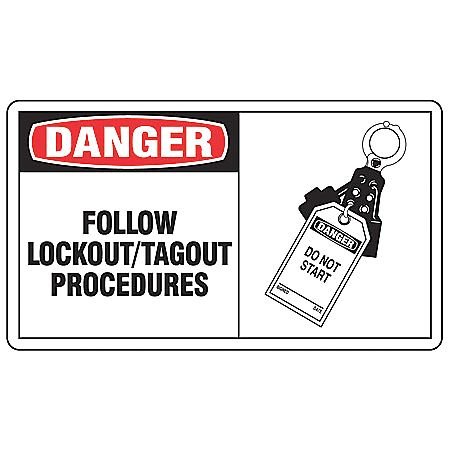 Accuform Signs LLKT003VSP Safety Label, Legend 