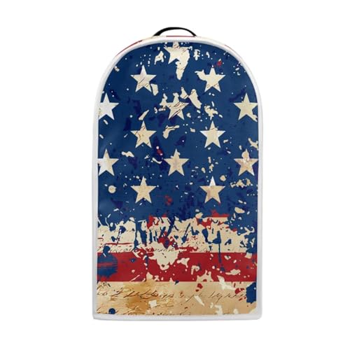 Image of Talayituse Star American Flag Print Blender Dust Cover, 4th of July Fingerprint Protection Cover for Stand Mixer or Coffee Machine, Home Kitchen Appliance Covers for Stain Dust Resistant Supplies