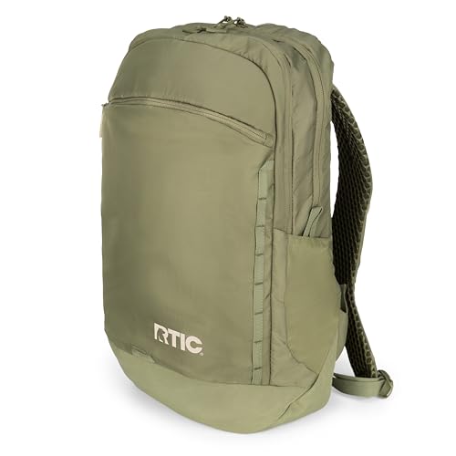 RTIC Road Trip Backpack with Laptop Sleeve, Olive & Beach