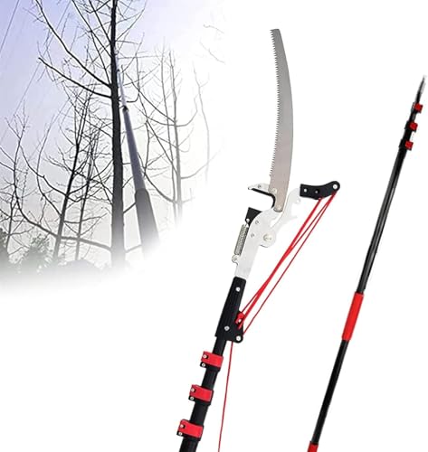 MTGFBC Podadora telescópica de árboles de 3,6 m, 5,4 m, 6 m y 7,2 m, de Alto Alcance y Extensible, Herramienta de jardinería con Altura de Trabajo Ajustable.