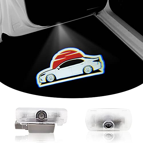Akarin LEDロゴ投影hd2個セット車用ドアランプ for Pruis/Alphard/ESTIMA/VELLFIRE/SEQUOIA/FORTUNER/PRUIS@/PREVIA/SAI/MARKX/harrier/TRD/D4D/LAND CRUISER PRADO/Camry