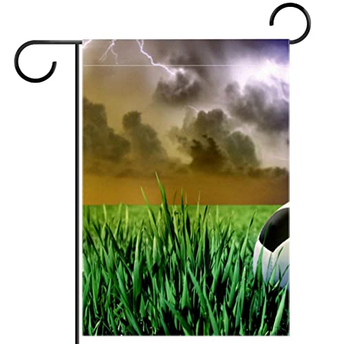 Sport Calcio Prato Giardino Bandiera Verticale Doppio Lato Stagionale Casale Cortile Decorazioni
