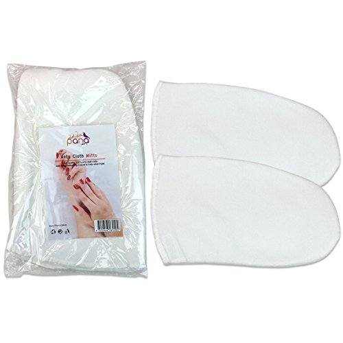 insulated paraffin mitts - Pana® Brand Reusable (WHITE) Thermal Cloth Insulated Mitts for Paraffin Wax Heat Therapy Spa Treatments/Self Tanning