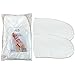 Pana Brand ReusableWHITE Thermal Cloth Insulated Mitts for Paraffin Wax Heat Therapy Spa Treatments/Self Tanning