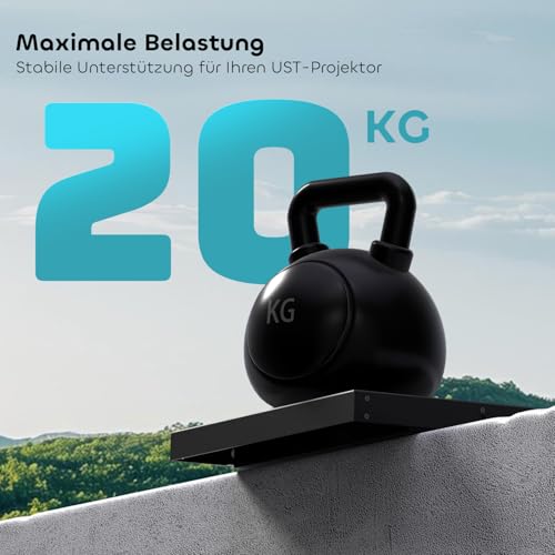 NothingProjector Motorisierte Schiebeablage für Ultrakurzdistanz Beamer, 80-150 Erweiterbar, Automatisch Einziehbar Teleskopablage, Synchronisation mit Projektorleistung, Works with Any TV Cabinet