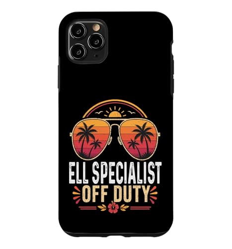 ELL Specialist Off Duty Summer Sunglasses Retro Vacation Case for iPhone 11 Pro Max