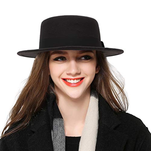 black pork pie hat womens